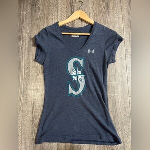 Under Armour Seattle Mariners V-Neck T-Shirt